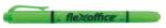 FlexOffice Szövegkiemelő, 1, 0/4, 0 mm, kétvégű, FLEXOFFICE "HL01", zöld (FOHL01Z) - fiorex