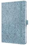 Sigel Jegyzetfüzet, exkluzív, 135x203 mm, vonalas, 87 lap, keményfedeles, SIGEL "Jolie", Blue Monstera (SIJN353) - fiorex