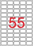 APLI Etikett, univerzális, 36, 8x23, 8 mm, eltávolítható, kerekített sarkú, APLI, 5500 etikett/csomag (LCA03051) - fiorex