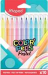 Maped Filctoll készlet, 2, 8 mm, kimosható, MAPED "Color`Peps Pastel", 10 különböző pasztell szín (IMA845469)