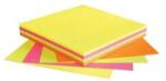 Info notes Jegyzettömb öntapadó, 75x75mm, 100lap, Info Notes, brilliant mix, sárga, zöld, pink, narancs (5654-39-PK1-B) - irodaitermekek
