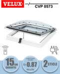 Velux Fereastra acoperis terasa VELUX CVP 0573 actionare electrica, 2 sticle, senzor de ploaie si telecomanda (CVP 60X60 0573)