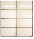 Spectral Mobila Gold Dulap 1800 Crem cu usi MDF Lucios + 2 Comode Garderoba