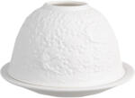 Clayre & Eef Suport lumanare portelan alb 12x8 cm (6CE1738)