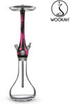 WOOKAH Narghilea WOOKAH din lemn, model Black Pink, Vas transparent (wk51-1982)