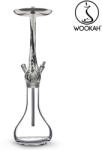 WOOKAH Narghilea WOOKAH din lemn, model White Black, Vas transparent (wk53)