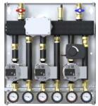 Defro 3 körös o-gy, 3 Szivattyú Wilo Para 15/6, 1 keverőszelep-motorral, vezérléssel