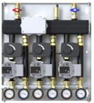 Defro 3 körös o-gy, 3 Szivattyú Wilo Para 15/6, 3 keverőszelep-motorral, vezérléssel