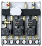 Defro 3 körös o-gy, 3 Szivattyú Plus, 2 keverőszelep-motorral, 1 termosztatikus keverőszelep, vezérléssel