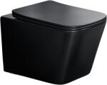 Comad Wall Hung Toilet wc csésze lassú záródású ülőkével függesztett dilettációs szivacs nélkül fekete matt WALL HUNG TOILET BLACK (E-1060A) (WALLHUNGTOILETBLACKE1060A)