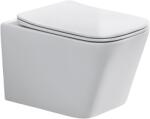 Comad Wall Hung Toilet wc csésze lassú záródású ülőkével függesztett perem nélkül fehér fényes WALL HUNG TOILET WHITE ( E-1060A ) (WALLHUNGTOILETWHITEE1060A)