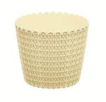 Prosperplast NITLY Virágcserép, 18, 8 cm, sárga DNY190-CY728 (DNY190-CY728)
