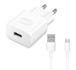 Huawei USB-A hálózati töltő + C02450768A microUSB kábel fehér 'Gigapack csomagolás' (AP32 / HW-090200EH0 + C02450768A)