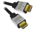 PremiumCord kábel HDMI A - HDMI A M/M 2m aranyozott és fém HQ csatlakozók, 4K (kphdmg2)