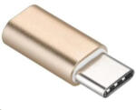 PremiumCord adapter USB 3.1 C/csatlakozó - USB 2.0 Micro-B/női, arany színű (kur31-08)