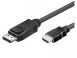 TECHLY Kijelző csatlakozó / HDMI Csatlakozókábel [1x DisplayPort dugó - 1x HDMI dugó] 1.00 m Fekete - aqua - 8 170 Ft