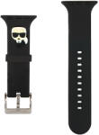 Karl Lagerfeld Apple Watch 4/5/6/7/8/SE/Ultra (42/44/45/49mm) Karl Lagerfeld Karl Head óraszíj fekete (KLAWLOKHK)