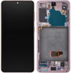 Samsung Piese si componente Display cu Touchscreen Samsung Galaxy S21 5G G991, cu Rama, Roz, Service Pack GH82-27255D (GH82-27257D) - vexio