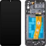 MP Piese si componente Display cu Touchscreen MP compatibil cu Samsung Galaxy A04e A042, cu Rama, Negru (dis/mp/sga042/cu/ne) - vexio