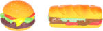 Flamingo jucărie câini - hamburger, hotdog 1 buc