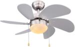 ZEVENTI - таванен вентилатор FAMARA 1xE14/60W/230V сив (ZV0013)