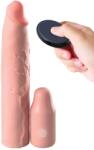 Pipedream Prelungitor Penis cu Vibratii Fantasy X-Tensions Elite, Remote Control, Silicon, Natural, 22.9 cm