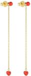 Design Letters cercei din argint placat cu aur 99KK-AKD8E0_GLD (90402007CORAL)