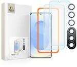  Üvegfólia Samsung Galaxy S25+ (S25 Plus) - TECH-PROTECT Supreme - 2 db üvegfólia + 1db fekete keretes kamera védőkeret - graffistore