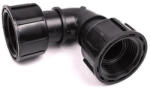  Hollanderes könyök 1" BB PXT fekete, 10 db/cs, 150 db/doboz (06240010)