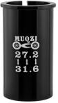 Spyral Muqzi alumínium nyeregcső adapter 27, 2-31, 6 mm, fekete
