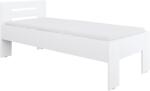 TEMPO KONDELA Ágy, 90x200, fehér, BASIS