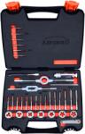 ABRABORO Kézi Menetfúró Készlet 33Db M3-M12 (020345300033) - arkibau