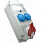 SEZ DK Ros-5/x-12 10011247HU dugaljkombi fix fali 1x3P+N+F 16A alj + 2x2P+F