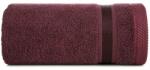 Eurofirany Abbie puha törölköző díszes peremmel Bordó 30x50 cm
