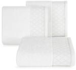 Eurofirany Layla minőségi törölköző fényes díszítéssel Fehér 30x50 cm