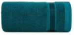 Eurofirany Abbie puha törölköző díszes peremmel Türkiz 30x50 cm