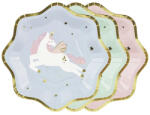 PartyDeco S. r. o Parti tányér, Unikornisos, 18 cm, 6 db/cs