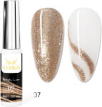 Everin Artistic Liner Gel EVERIN 8ml - 07 | Gel liner auriu cu sclipici pentru designuri nail art strălucitoare (ART-07)