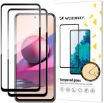 Wozinsky 2x edzett üveg teljes felületen ragasztós szuper kemény képernyővédő teljes fedett keretes tokbarát Xiaomi Redmi Note 10 / Redmi Note 10S / REDMI Note 11 GLOBAL / REDMI NOTE 11S GLOBAL fekete