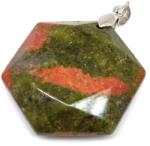 R. M. ékszer Ásvány medálok Hexagon medál Unakit 2, 5cm (022250)