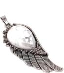 R. M. ékszer Angyalszárny medál fém Howlit 2x6cm (022257)