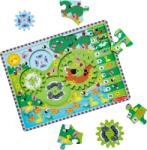 Melissa & Doug Puzzle din lemn cu rotite dintate pentru invatarea numararii prin joaca animale vesele (MD31004) - bravoshop Puzzle