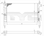TYC 725-0018 Radiator, racire motor