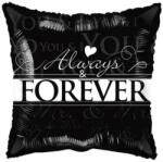  Always and forever párna alakú fólia lufi 43 cm (104326)