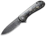CIVIVI Elementum C907C-DS1 Golden Shred Carbon Fiber Damascus kés (C907C-DS1)