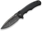 CIVIVI Button Lock Praxis C18026E-DS1 Damascus Black Aluminum (C18026E-DS1)