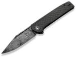 CIVIVI Cachet C20041B-DS1 Black Micarta Damascus Diamond Patterned (C20041B-DS1)