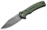 CIVIVI Cogent C20038D-DS1 Green Micarta Damascus (C20038D-DS1)