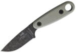 ESEE Izula II Black Oxide 1095 Green Canvas Micarta, Black Sheath (ESIZ2BBO)