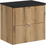 Comad Set dulap Comad Nova Oak NOVA OAK A 82-60-2S, blat Comad Nova Black NOVA BLACK B 89-60 (SETNOABBLACK60CMS)